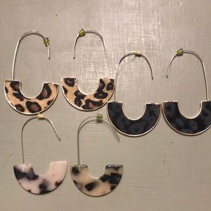 Leopard earrings